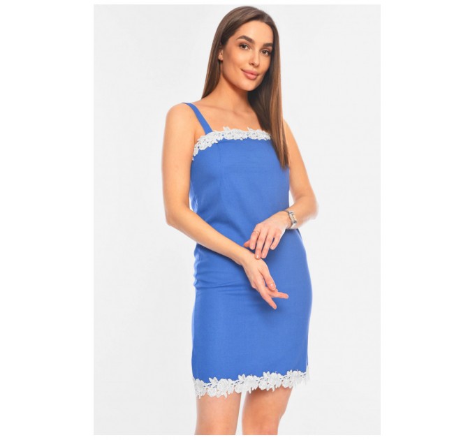 Сарафан жіночий синього кольору 198894L
