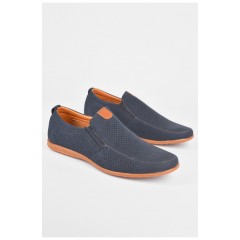 Мокасини чоловічі темно-синього кольору 198980L