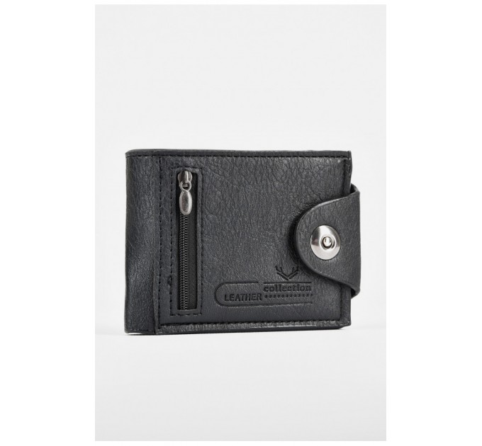 Кошелек мужской из экокожи черного цвета 199055L