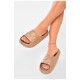 Шльопанці піна жіночі бежевого кольору 200002L