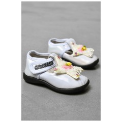 Пінетки дитячі білого кольору 200091L Пінетки дитячі білого кольору 200091L