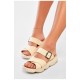 Шльопанці жіночі бежевого кольору 200095L Шльопанці жіночі бежевого кольору 200095L
