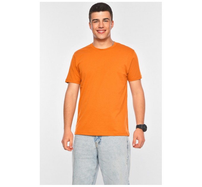Футболка чоловіча напівбатальна помаранчевого кольору 200104L