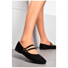 Балетки жіночі чорного кольору 200129L