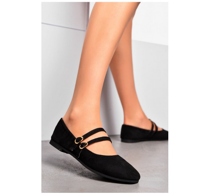 Балетки женские черного цвета 200129L