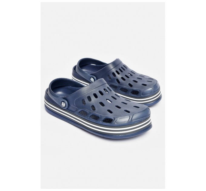 Кроксы мужские темно-синего цвета 200568L