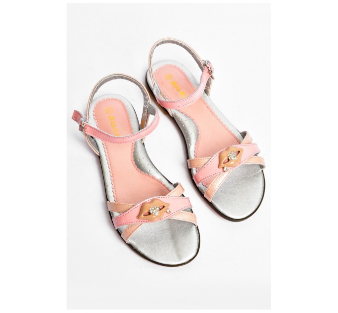Босоножки для девочки розового цвета 200712L