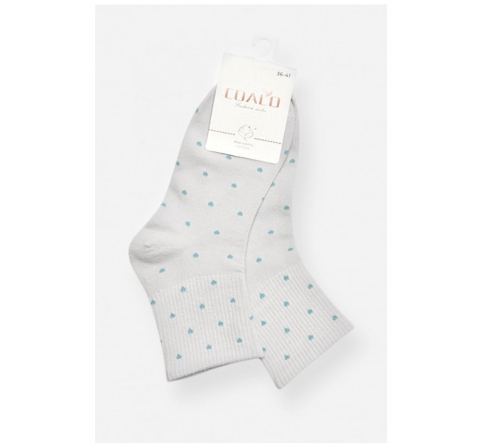 Шкарпетки жіночі демісезонні сірого кольору 200730L