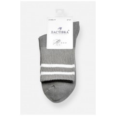 Шкарпетки жіночі демісезонні сірого кольору 200739L