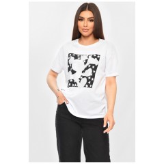 Женская футболка белого цвета 200989L