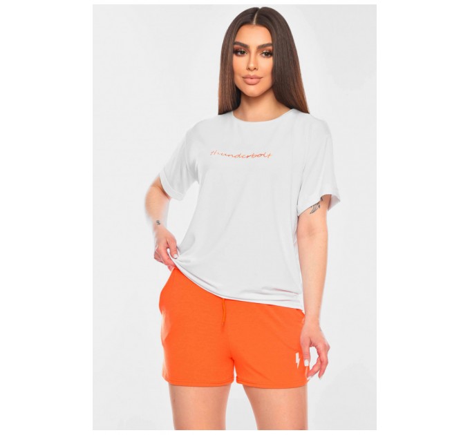 Костюм жіночий білого кольору 201093L