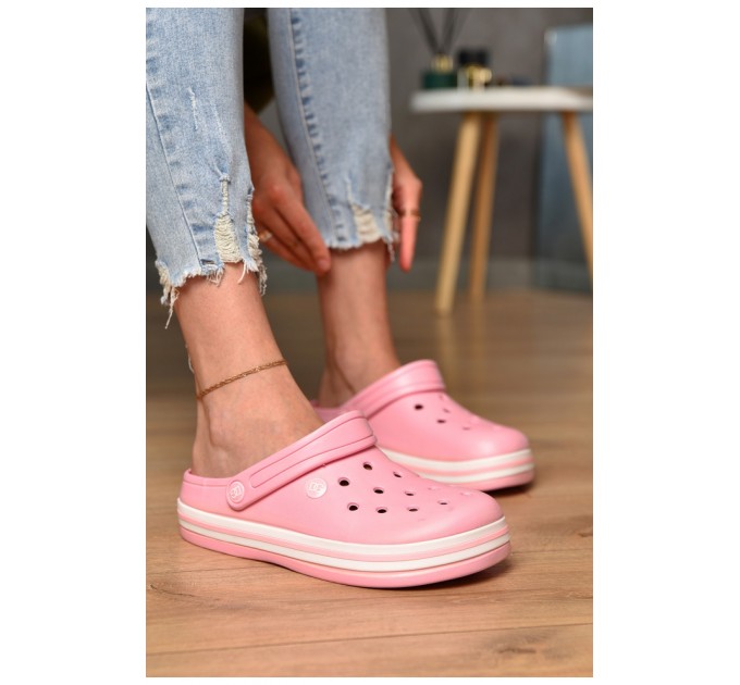 Крокси жіночі рожевого кольору 201095L