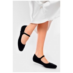 Балетки жіночі чорного кольору 201097L
