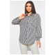 Сорочка жіноча чорного кольору у смужку 201167L
