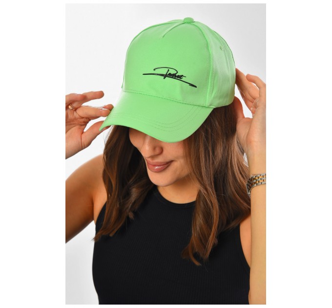 Кепка жіноча зеленого кольору 201269L