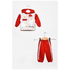 Костюм дитячий для дівчинки червоного кольору 201679L