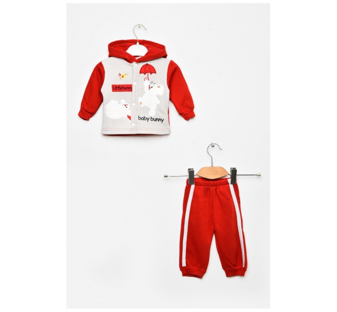 Костюм дитячий для дівчинки червоного кольору 201679L