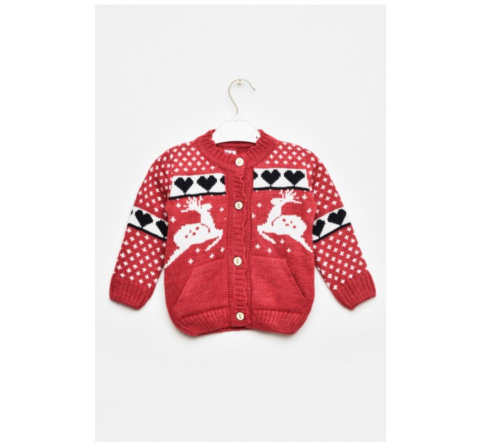 Кофта дитяча для дівчинки рожевого кольору з принтом 201706L