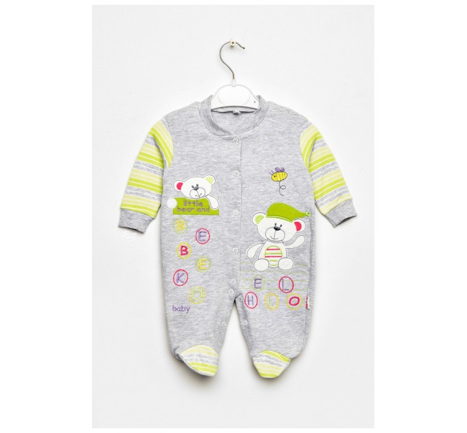 Чоловічок дитячий для хлопчика сірого кольору з шапочкою 201753L