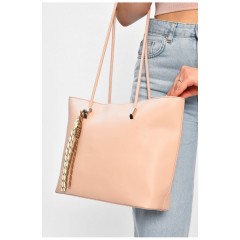 Сумка женская из экокожи розового цвета 201808L