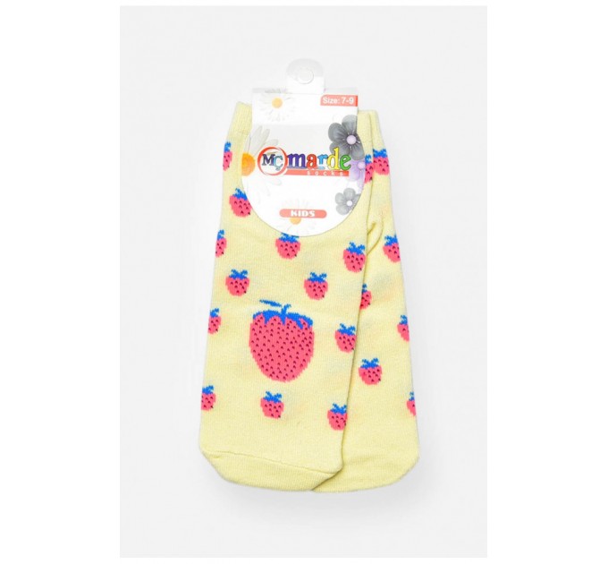 Шкарпетки дитячі для дівчинки демісезонні жовтого кольору 202051L
