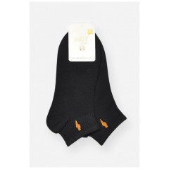 Шкарпетки жіночі спортивні демісезонні чорного кольору 202416L