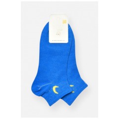 Шкарпетки жіночі спортивні демісезонні синього кольору 202418L