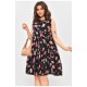 Сукня жіноча чорного кольору з принтом 202552L