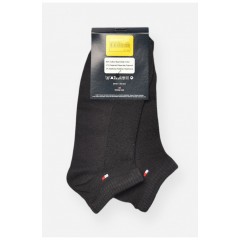 Шкарпетки жіночі спортивні демісезонні темно-сірого кольору 202679L