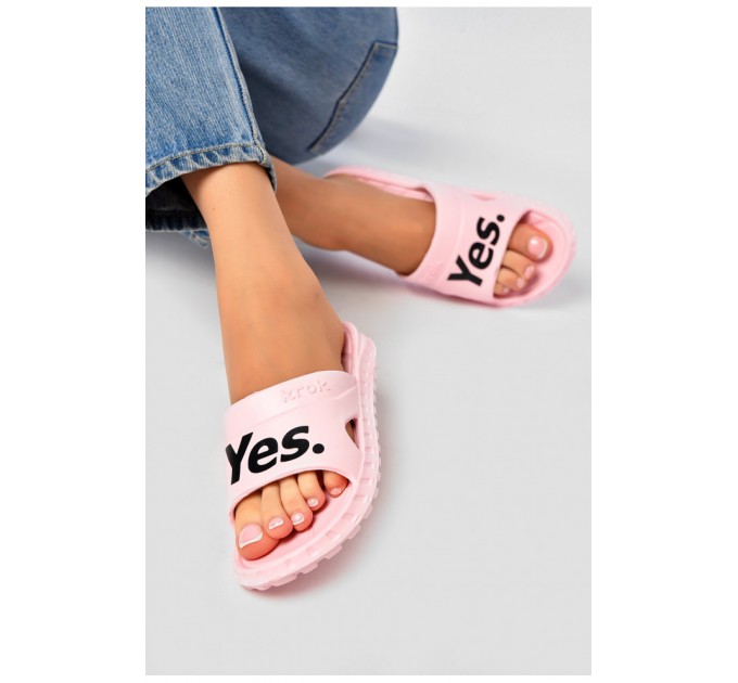 Шлепанцы пена женские розового цвета 202742L