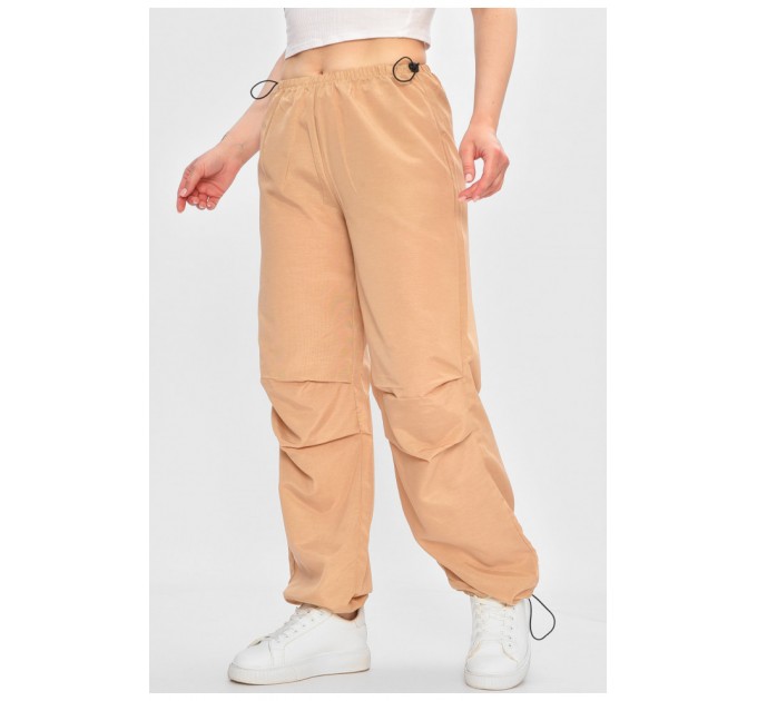 Спортивні штани жіночі бежевого кольору 202869L