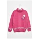 Светр дитячий для дівчинки темно-рожевого кольору 202996L