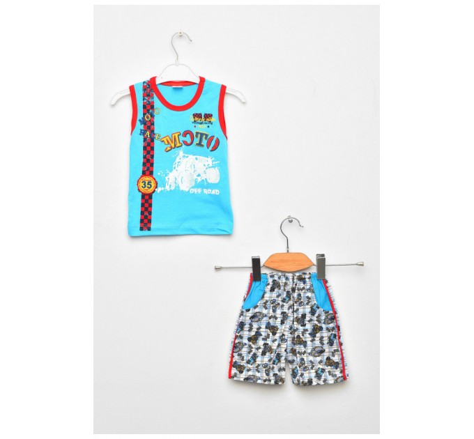 Костюм детский для мальчика голубого цвета 203134L