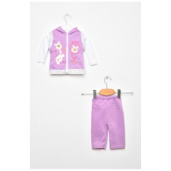 Костюм дитячий трійка бузкового кольору 203146L