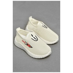 Мокасини дитячі білого кольору текстиль 203162L