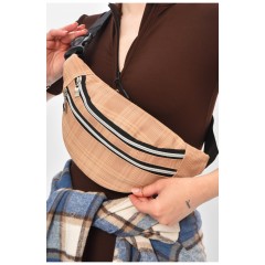 Бананка жіноча бежевого кольору 203278L