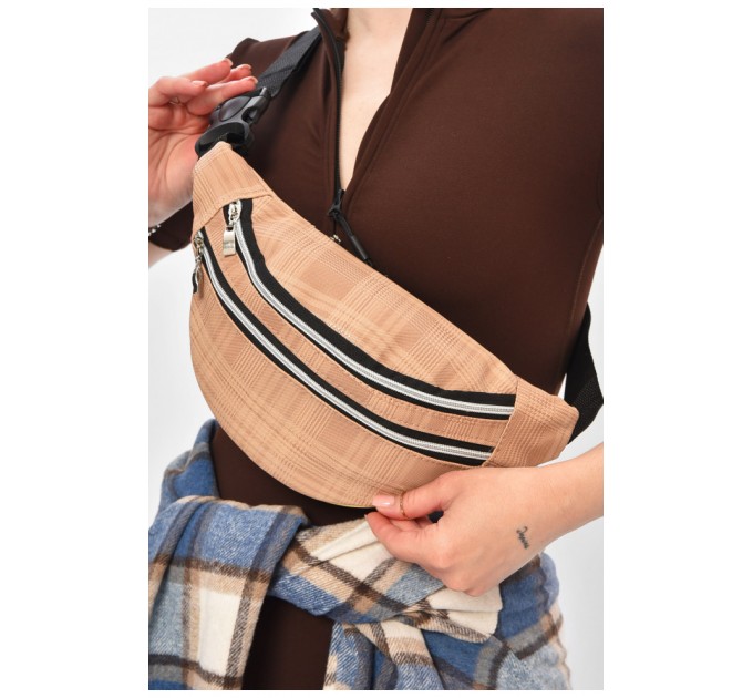 Бананка женская бежевого цвета 203278L