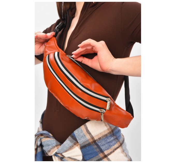 Бананка женская коричневого цвета 203324L