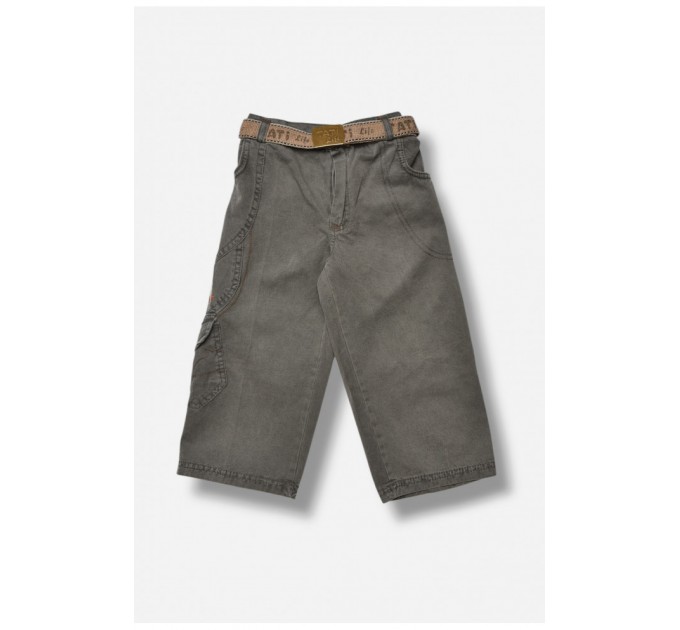 Бриджі дитячі для хлопчика сірого кольору 203489L