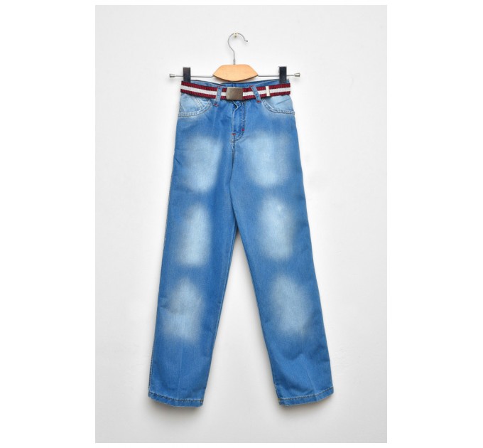 Джинсы подростковые для мальчика синего цвета 203548L