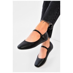 Балетки жіночі чорного кольору 203651L