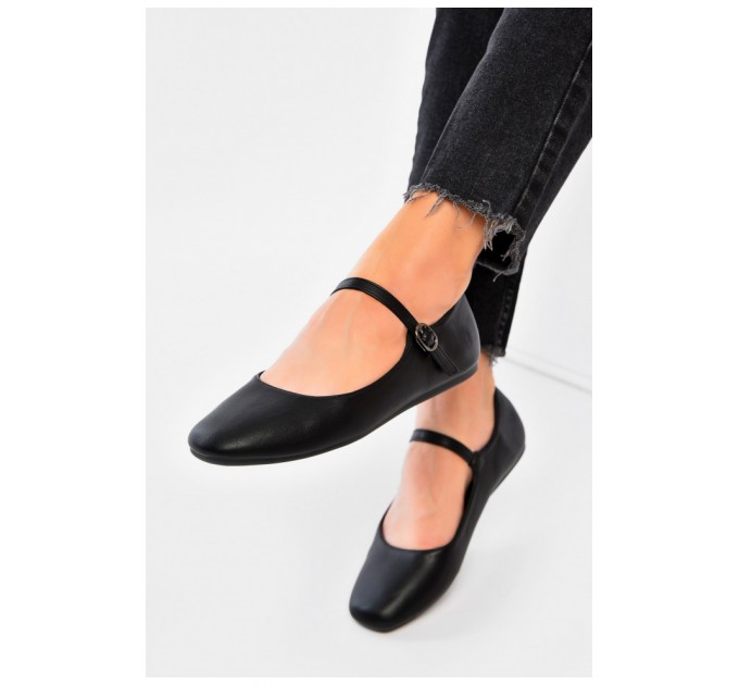 Балетки женские черного цвета 203651L
