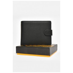 Гаманець чоловічий з екошкіри чорного кольору 203731L