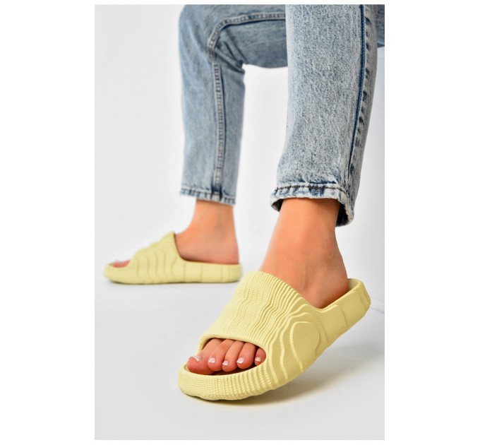 Шлепанцы пена женские салатового цвета 203754L