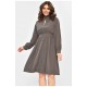 Платье женское однотонное серого цвета 203787L