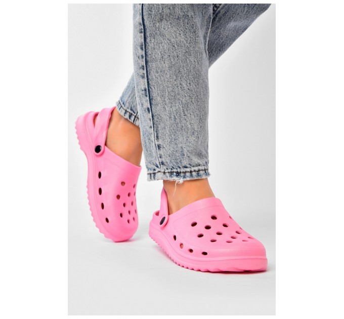 Кроксы женские розового цвета 203840L