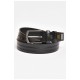 Ремень мужской черного цвета размер 113*3,5 см 203921L