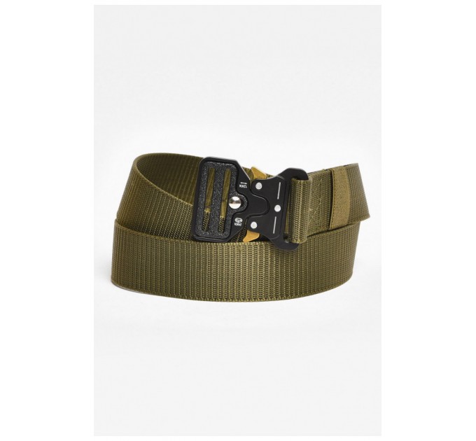 Ремінь чоловічого кольору хакі розмір 120*3,5 см 203923L