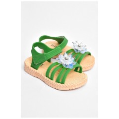 Босоніжки дитячі силіконові зеленого кольору 204022L Босоніжки дитячі силіконові зеленого кольору 204022L
