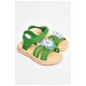 Босоніжки дитячі силіконові зеленого кольору 204022L